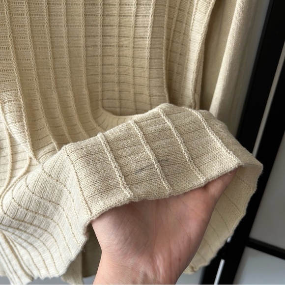 [M] Croft & Barrow Beige Coastal Long Sleeve Creme Knit Spring Cardigan - Picture 8 of 13